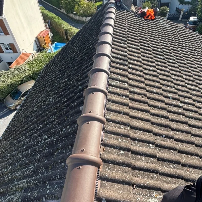 Remplacement faîtage closoir ventilée Auvers a Auvers-sur-Oise 95430 - vue generale