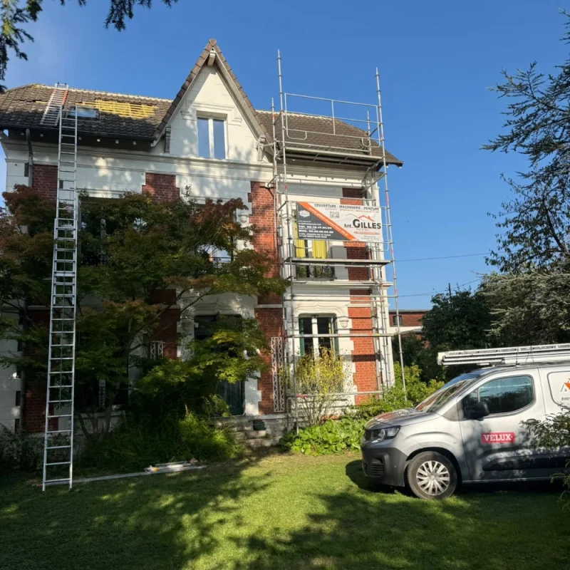 Remplacement liteaux de toiture Bessancourt a Bessancourt 95550 - vue generale